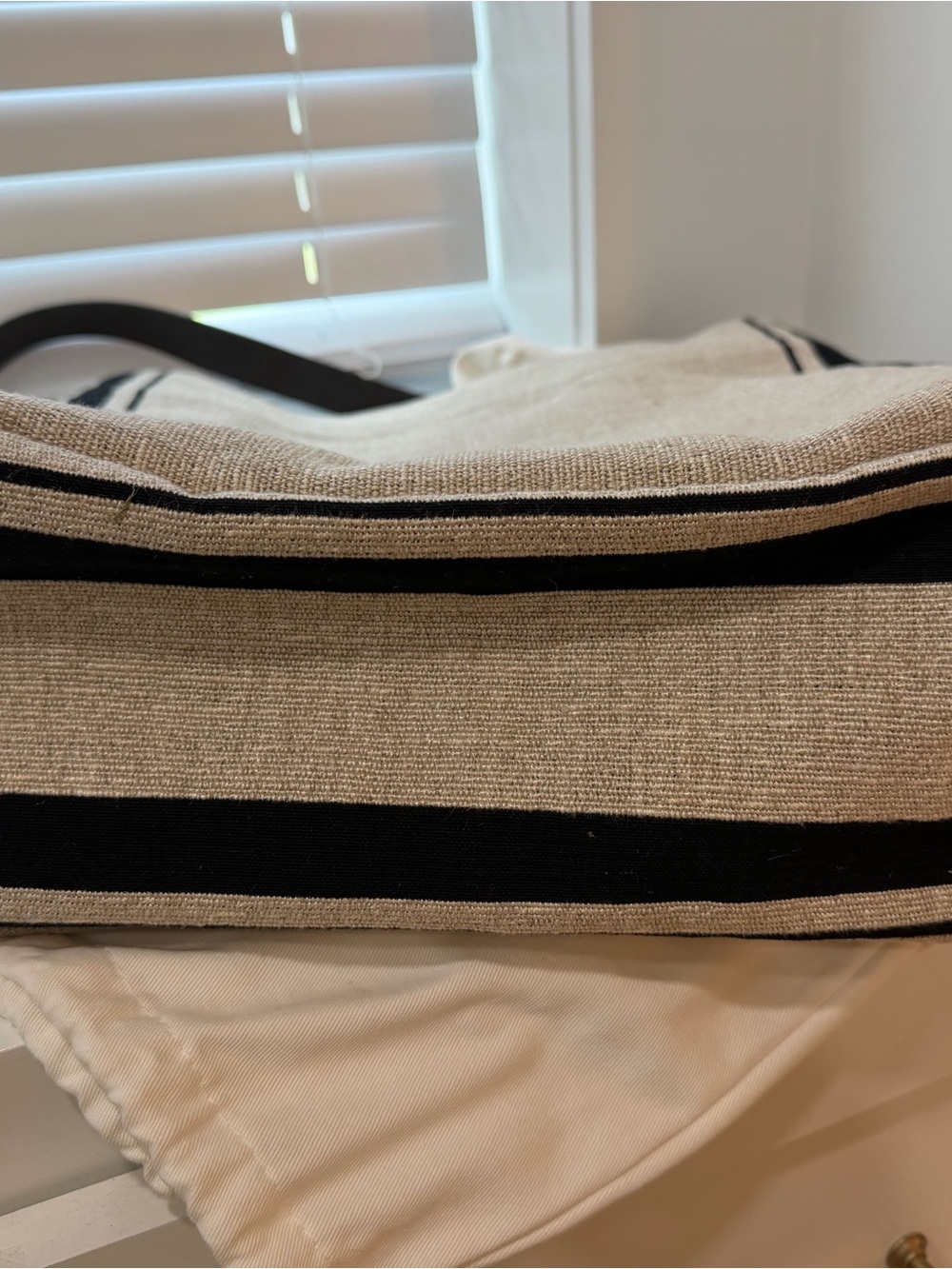 Salvatore Ferragamo Beige and Black Canvas Hobo Tote - Picture 3 of 4
